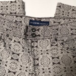 Bandolinoblu brown patterned crop pants
